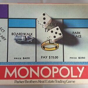 Vintage Original Monopoly Board Game Parker Brothers Classic No.9